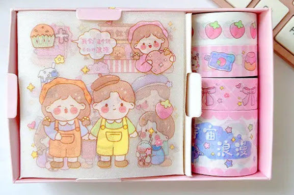 Kawaii Washi Tape - Cartoon – Starlight Glitter Notes