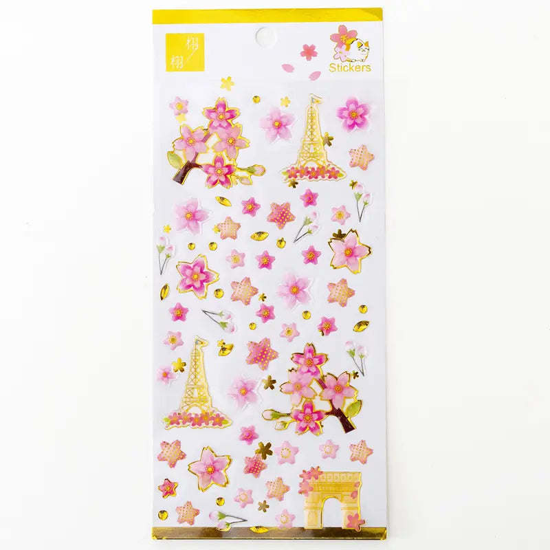 Sakura Puffy Sticker Sheet