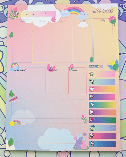Hello Kitty Weekly Planner Pad