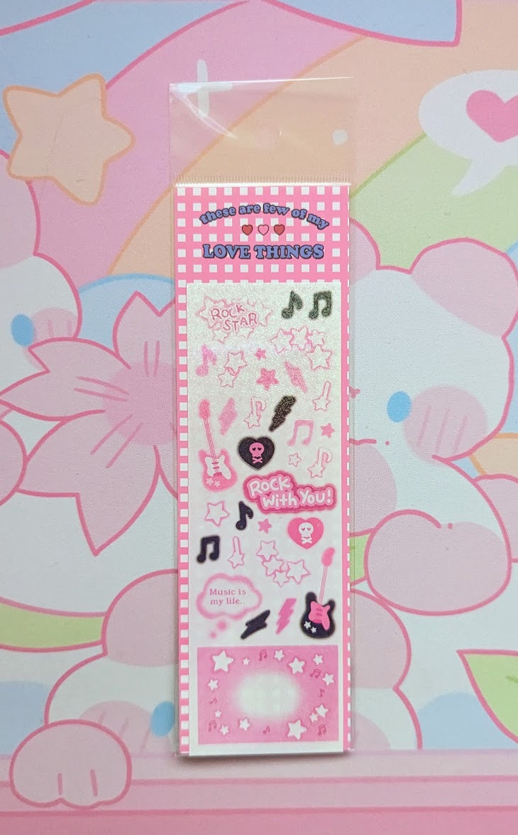 Kawaii K-Pop Sticker Sheet - Decorative