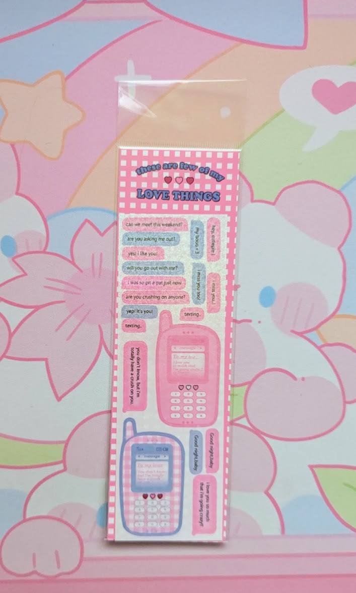 Kawaii K-Pop Sticker Sheet - Decorative
