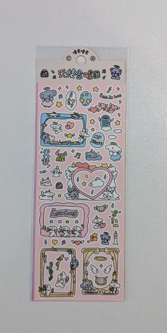 Cute Japanese Stickers available in 6 different designs