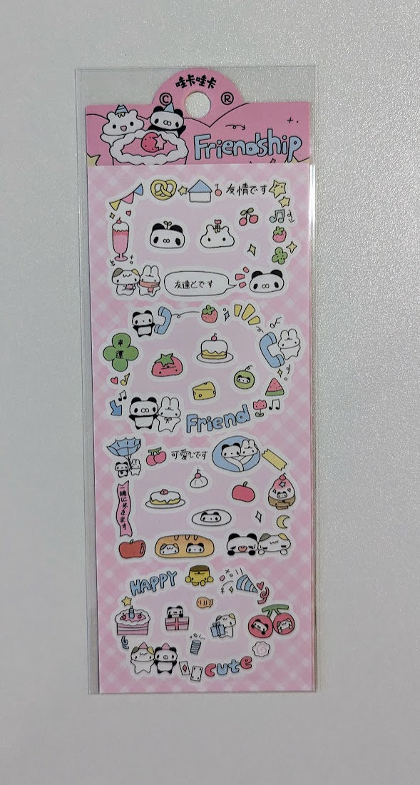 Cute Japanese Stickers available in 6 different designs