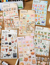 Japanese Tribute Sticker Sheets for Scrapbooking, journaling and your planner