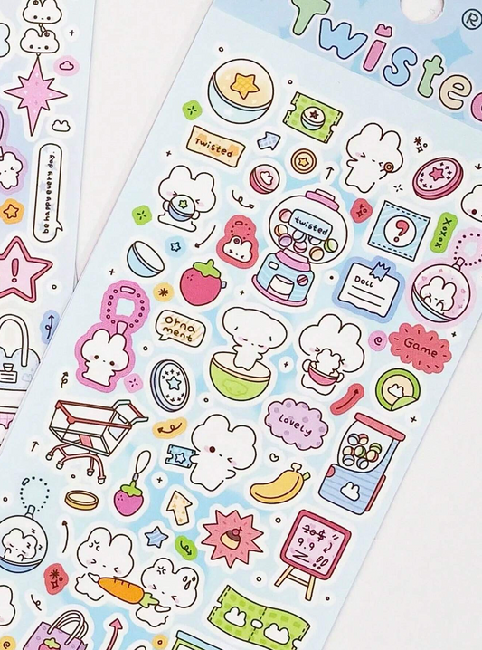 Twisted Bunny Sticker Sheet