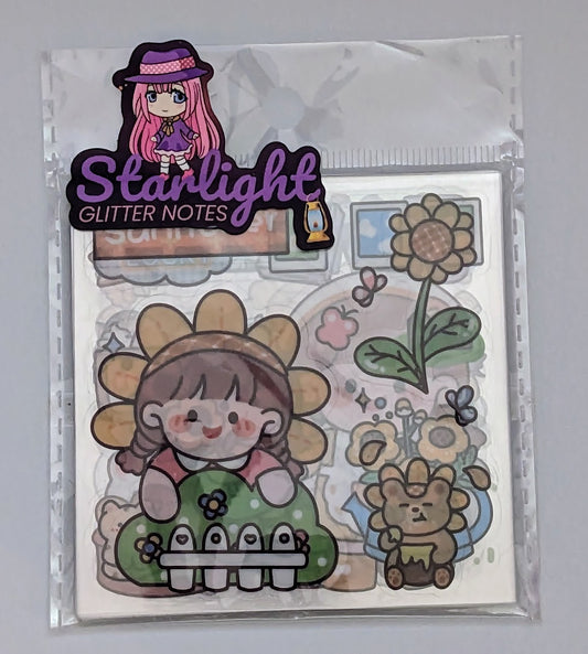 Sunflower Girl Mini Sticker Sheets