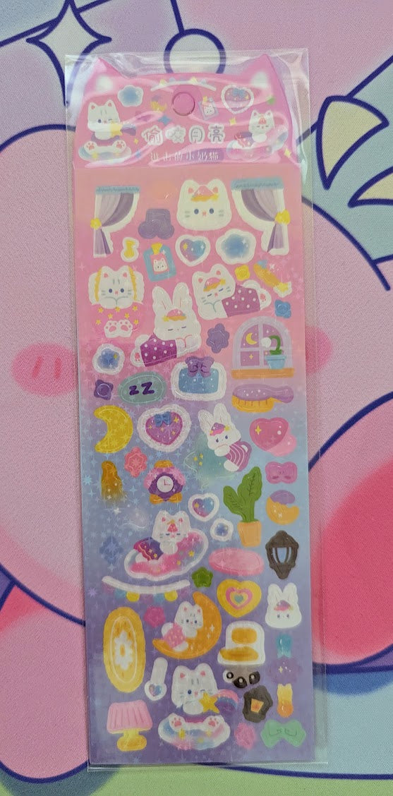 Kawaii Cute Holographic Sticker Sheet