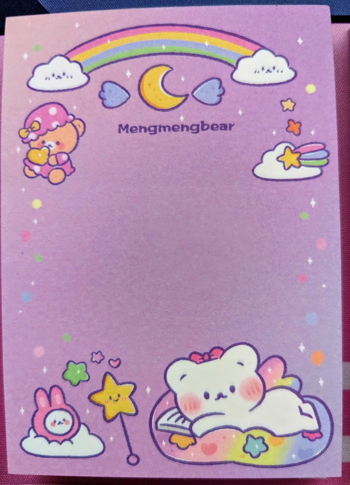Kawaii Mengmeng Bear Memo pads - To do list and much more ...