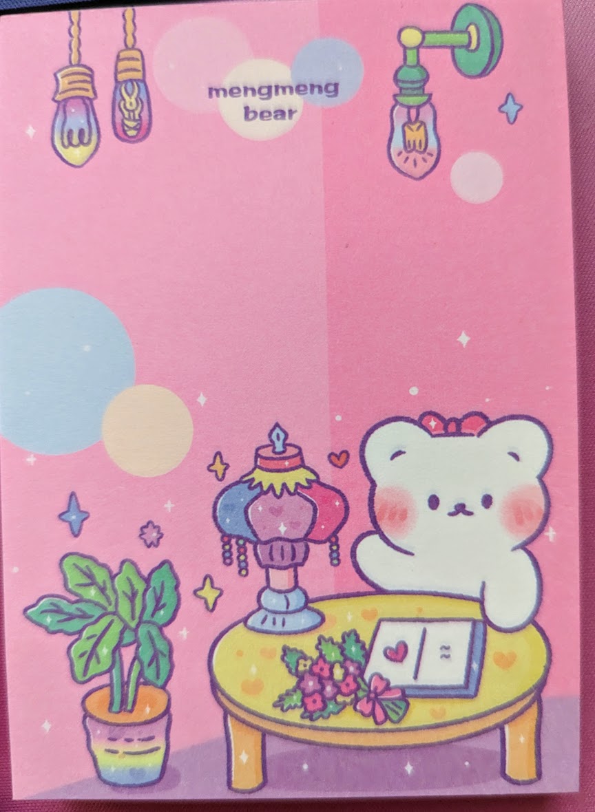 Kawaii Mengmeng Bear Memo pads - To do list and much more...