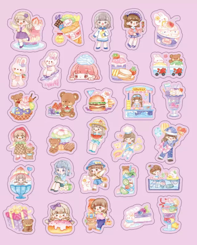 Girl stickers for journal/Girl stickers for scrapbooking *Part-2 